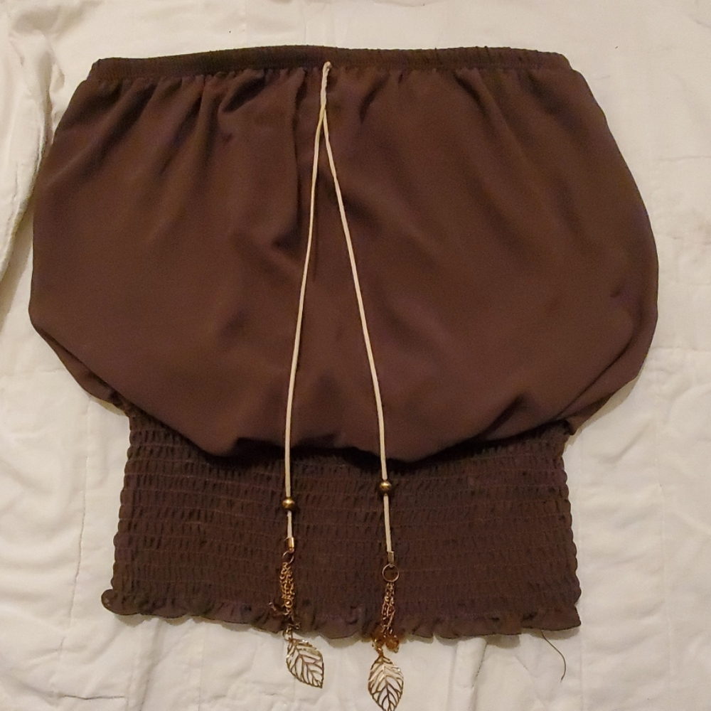 Olive green crop top